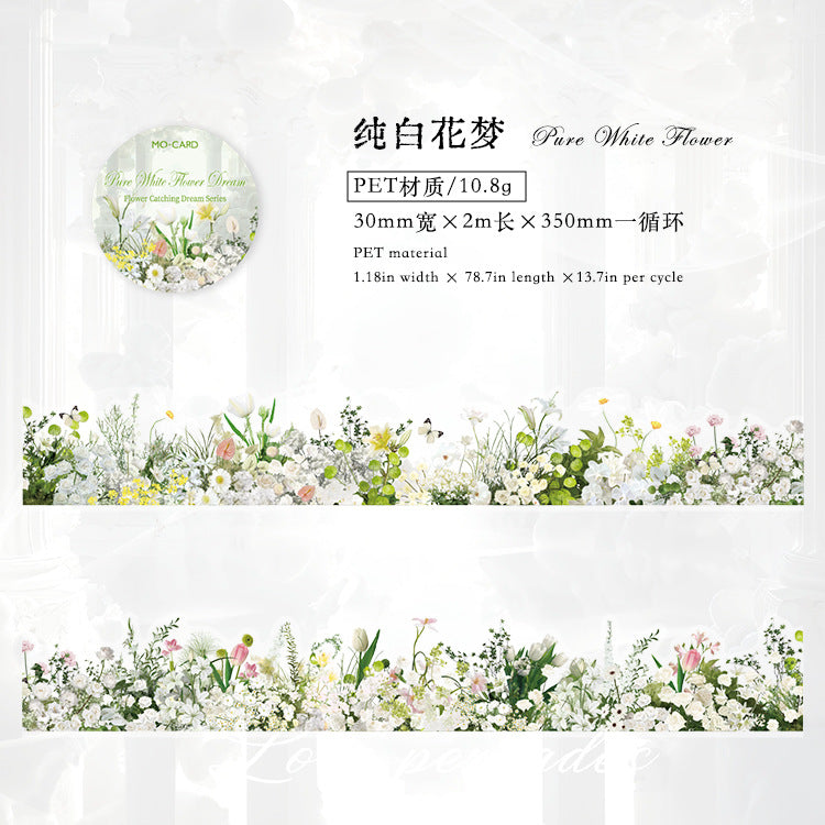 PET Tape – Flower Room Dream Series, Quiet Garden, 2m - ViktaShop