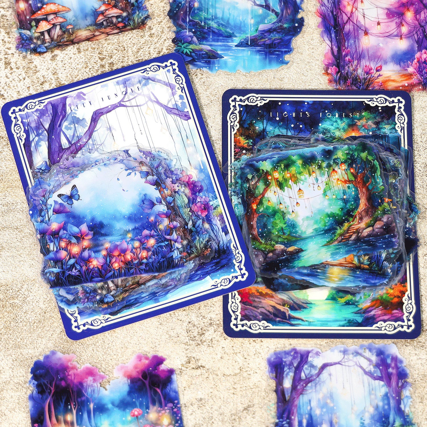 Ancient Forest PET Sticker Pack - Secret Garden Series, 20 Pcs - ViktaShop