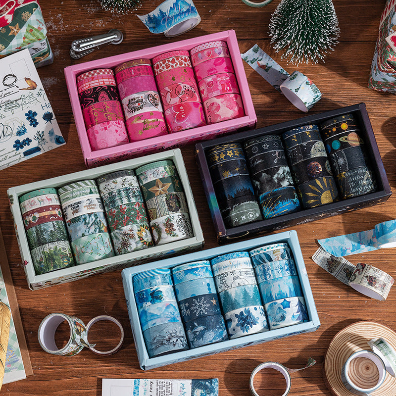 Winter Love Song Star Tape Set – Bronzing Paper Tape for DIY - ViktaShop