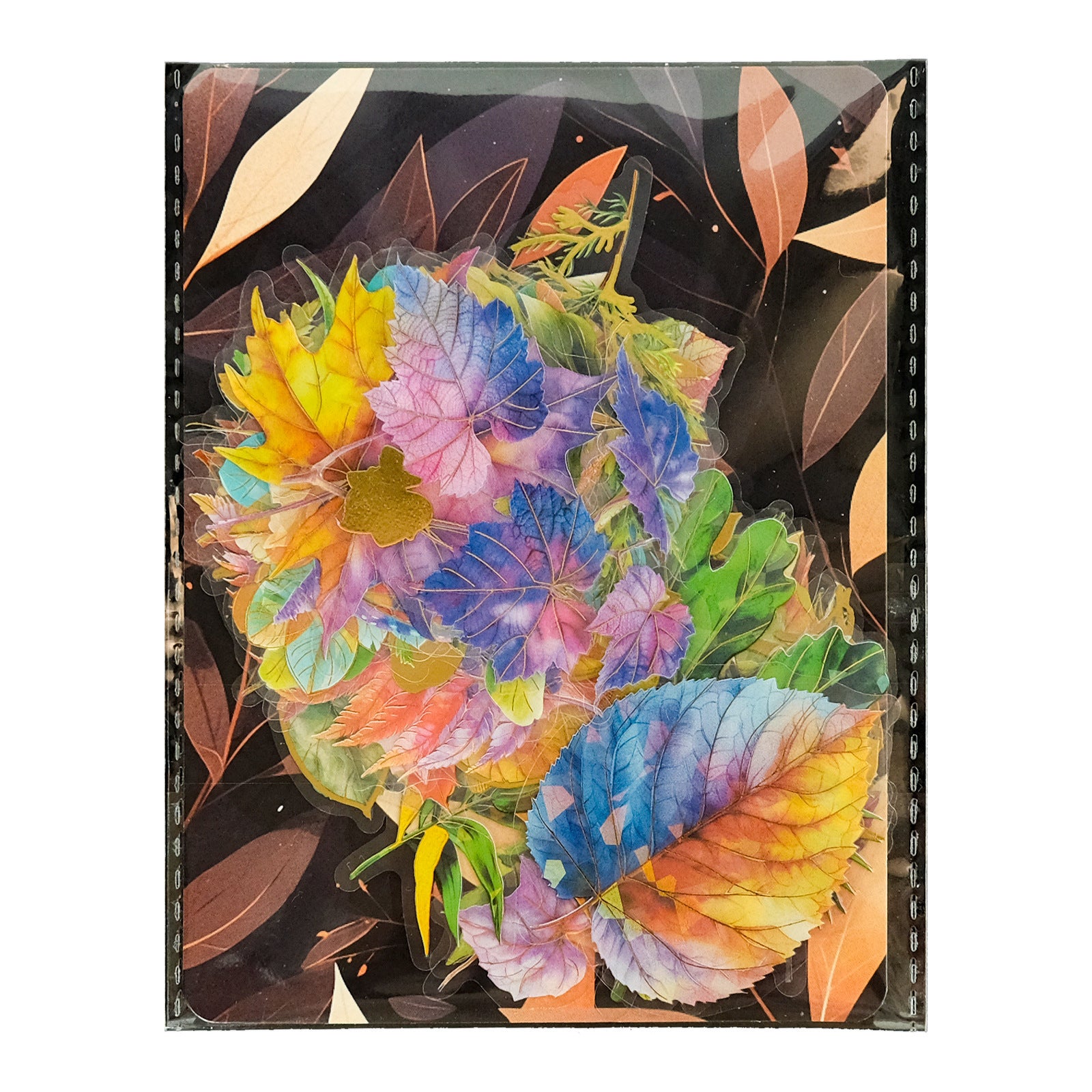 PET Leaf Stickers – 3D Bronzing Laser, 30 Pcs - ViktaShop