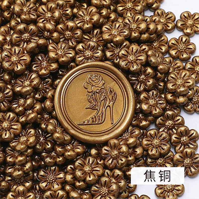 Flower-Shaped Fire Paint Wax Grain Seal - ViktaShop