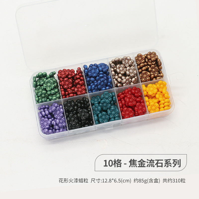 Flower-Shaped Fire Paint Wax Grain Seal - ViktaShop