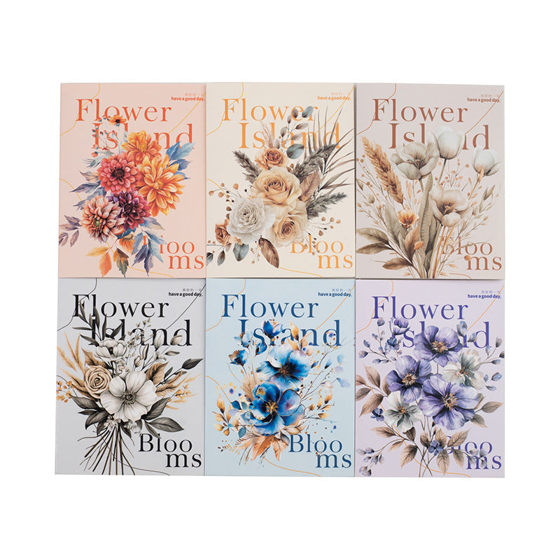 Blooming Series Stickers - Flower Theme, 20 Pcs - ViktaShop