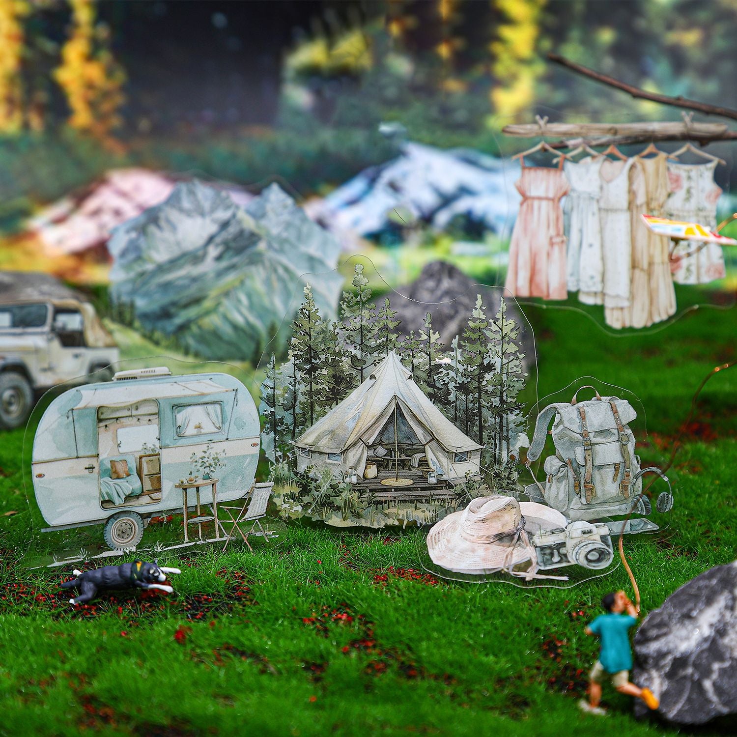 Holiday Travel PET Stickers, 6 Options - ViktaShop