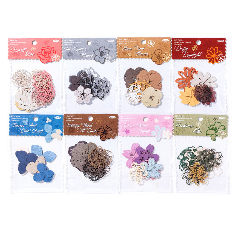 White Kraft Paper Hollow Material - Flower Pickup Serie - ViktaShop