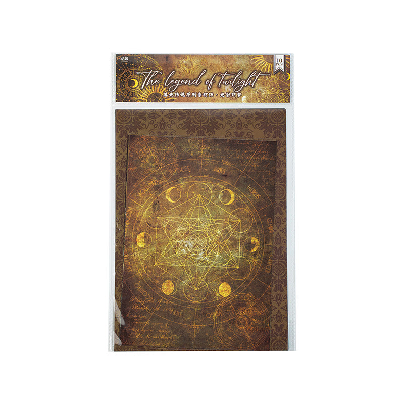 Twilight Legend Series Retro Paper DIY Decoration Backing, 4 Options - ViktaShop