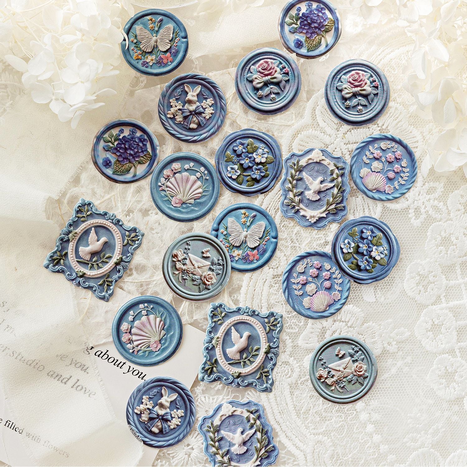 Mailbox Series Sticker Pack - Retro Fire Paint, Material Seal Stickers, 20 Pcs - ViktaShop