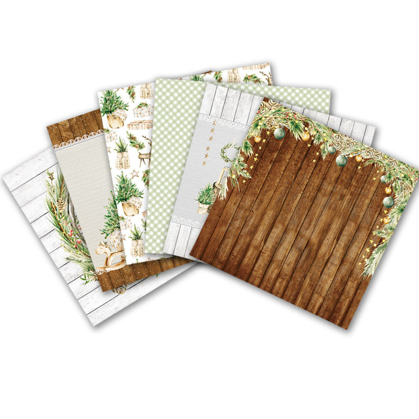 Christmas Background Pattern Paper - 24 Sheets - ViktaShop