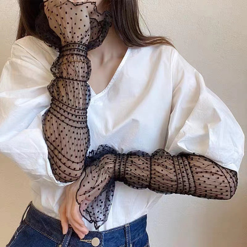 Stretch Lace Gloves, Arm Sleeve - ViktaShop