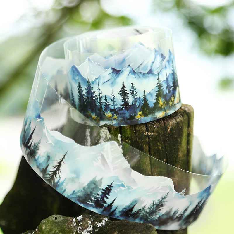 Mountain PET Tape for Scrapbooking