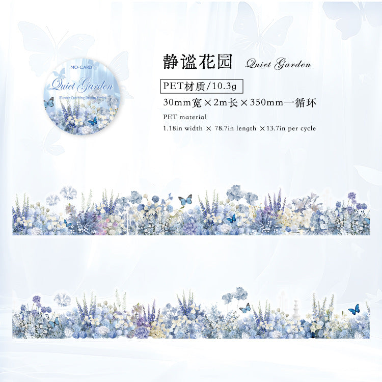 PET Tape – Flower Room Dream Series, Quiet Garden, 2m - ViktaShop