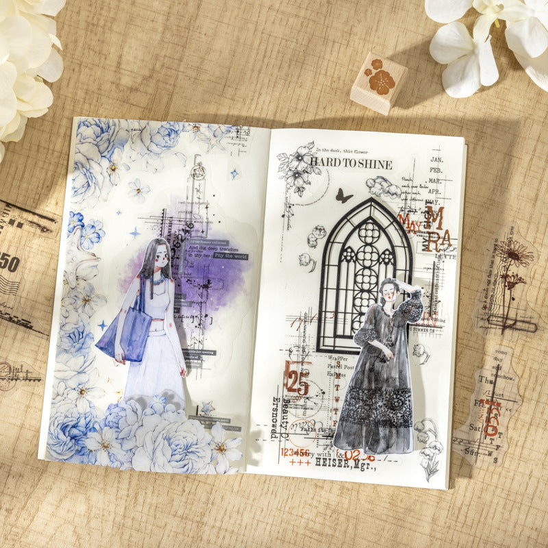 Retro English Corner Stickers – Side Language Series, 6 Options - ViktaShop