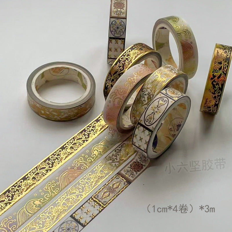 Gilded Paper Tape – Retro Chinese Style DIY Journal Tape, 7 Options - ViktaShop