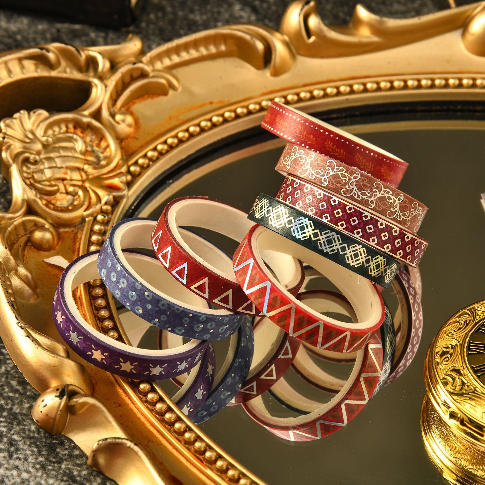 Bronzing & Paper Tape Suit – Retro Style, DIY Crafting, 2m - ViktaShop