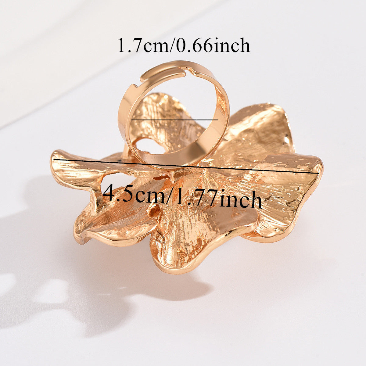 Retro Pearl Flower Open Ring – Exaggerated Design - ViktaShop
