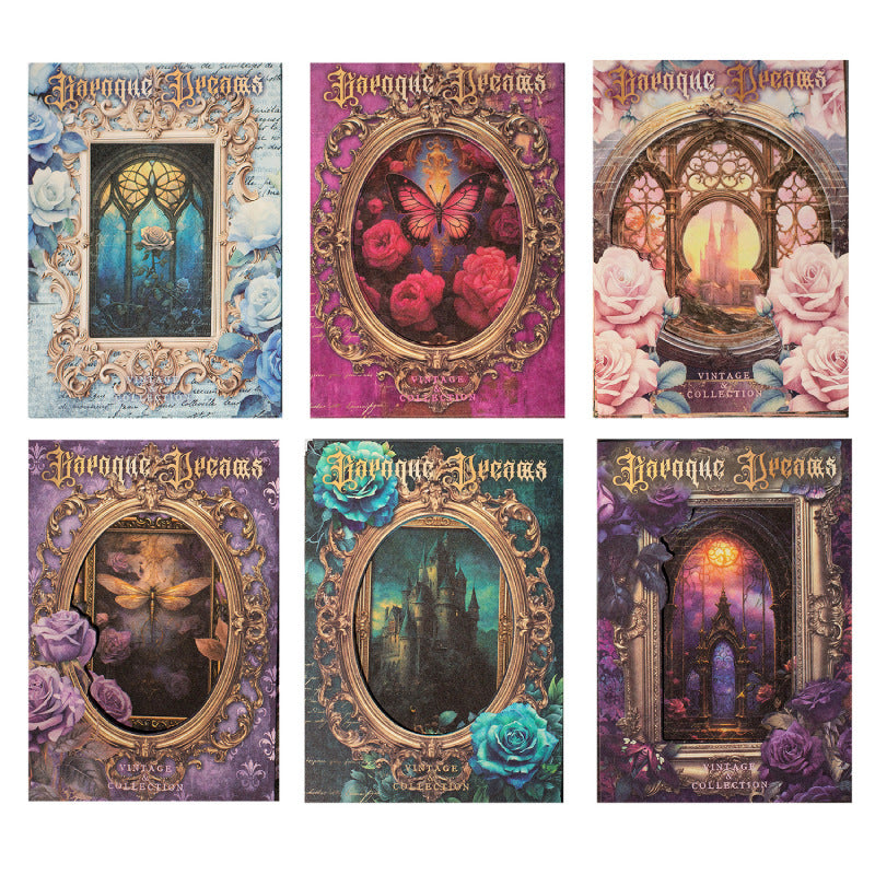 Retro Material Paper – Baroque Dream Series, 6 Options - ViktaShop