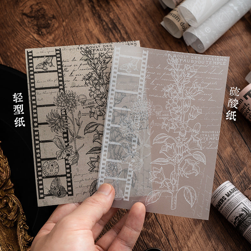 Fingertip Phrase Kraft Paper Set – Collage & Envelope Backing Paper, 8 Options - ViktaShop