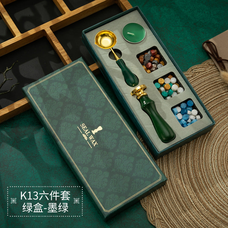 Retro Fire Paint Seal Gift Box Set – Full Artistic Wax Seal Kit, Wholesale - ViktaShop