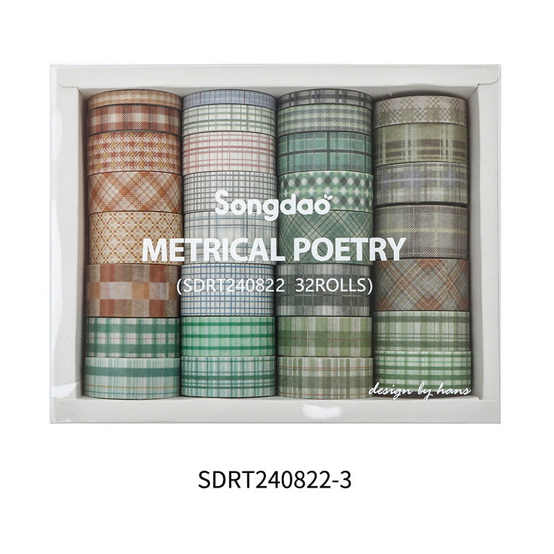 Metrical Poetry Series & Paper Tape Suit, 32 Rolls - ViktaShop