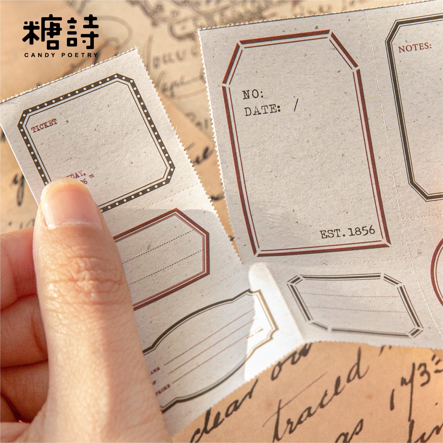 Time Recorder White Kraft Notepad - Pressed Line Series, 6 Options - ViktaShop