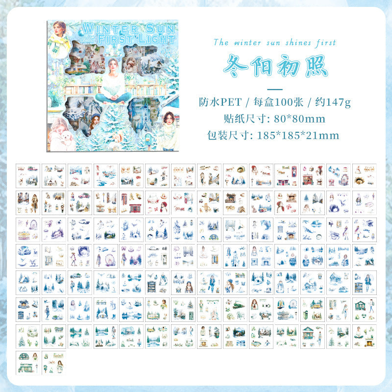 Four Seasons Box Set PET Stickers – 100 pcs - ViktaShop