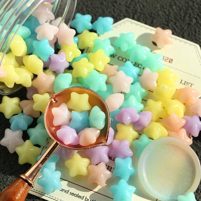 Macaron Color Star Spark Fire Paint Wax Granules Set - ViktaShop