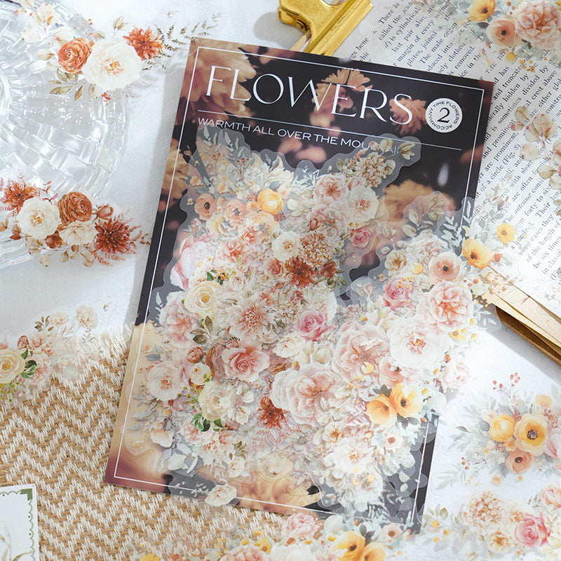 Twilight PET Flower Sticker Bag – Floral Theme, 8 Options - ViktaShop