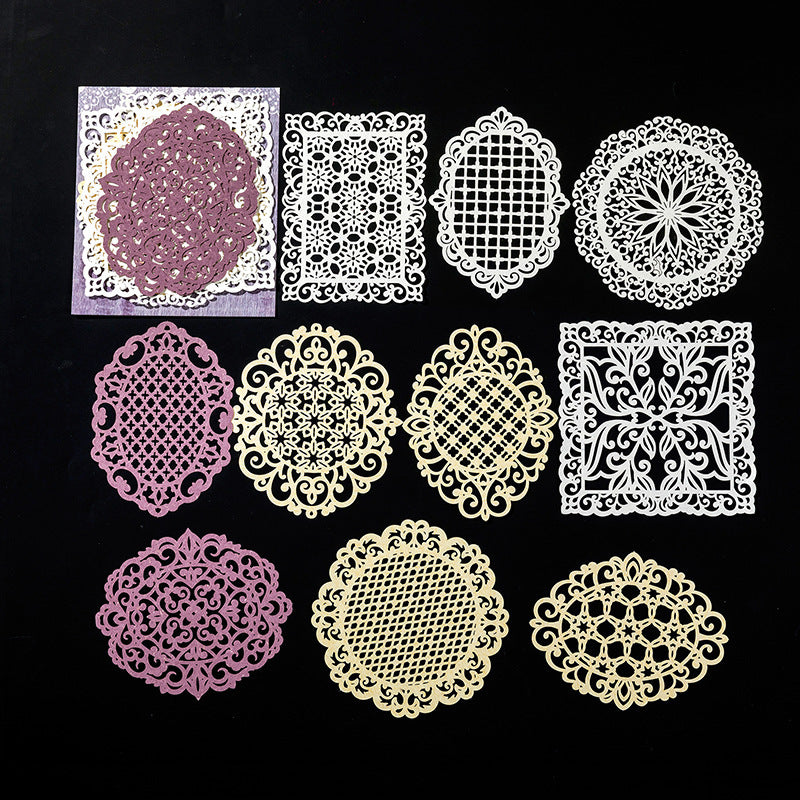 Lace Paper INS Material Decoration Base, 10 Pcs - ViktaShop