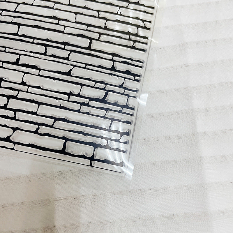 Wall Pattern Transparent Silicone Stamp – DIY Decorative Journal Seal - ViktaShop