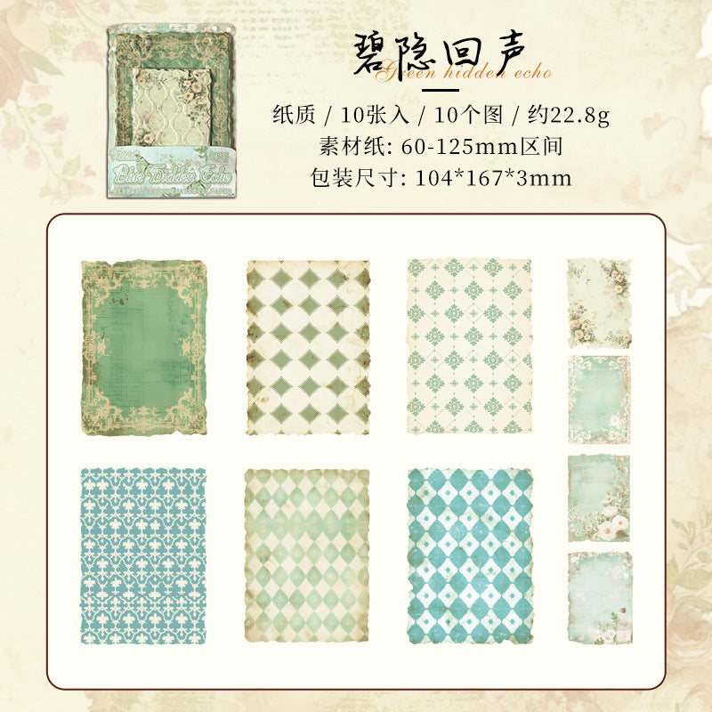 Retro Relief Material Paper - Old Dream Series, 6 Options - ViktaShop