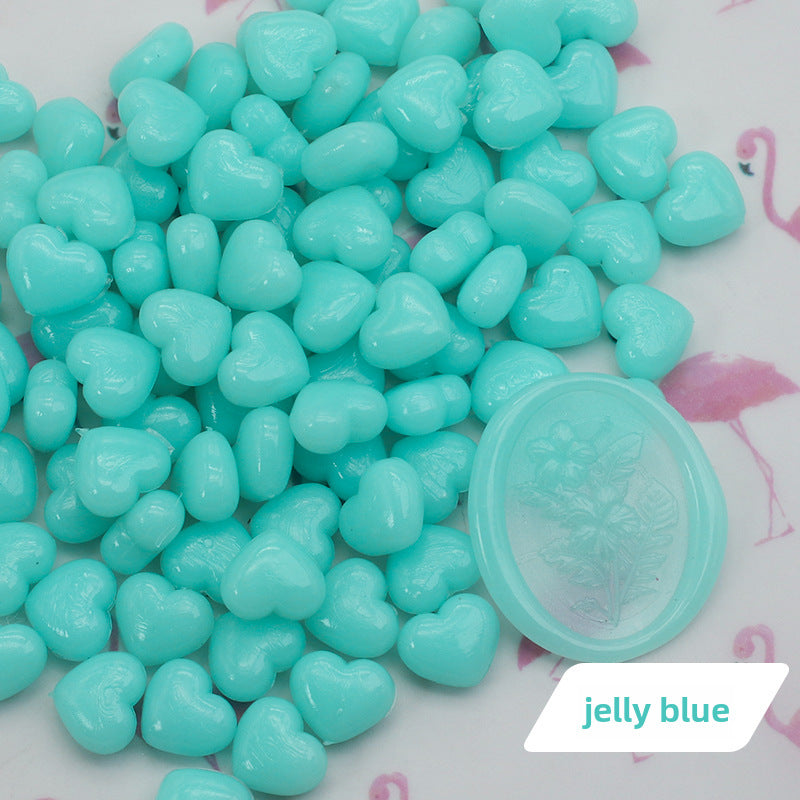 Colorful Heart-Shaped Fire Paint Wax Grain - ViktaShop