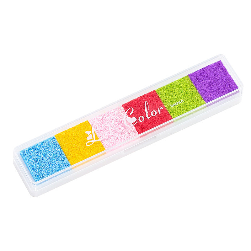 Long Strip Gradient Candy Color Ink Pad – 10 Small Pads DIY Multi-Color Printing - ViktaShop
