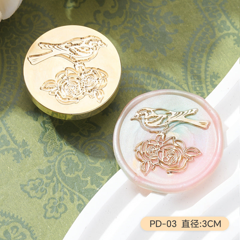 Flower & Bird Series Wax Seal Stamp – Copper Head Design - ViktaShop