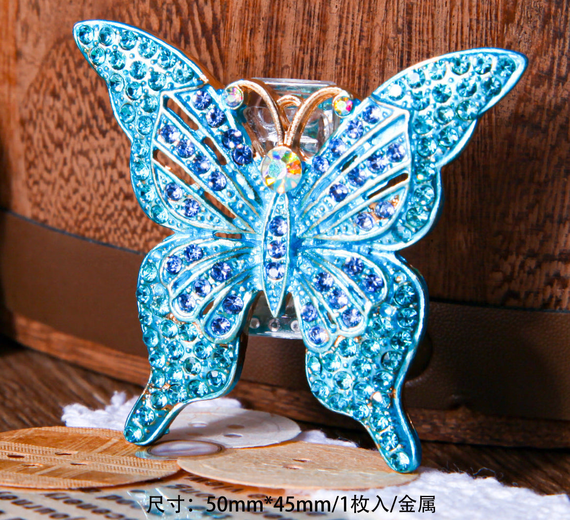 Retro Metal Butterfly Clip – Custom Journal Stationery Clip, 4 Options - ViktaShop