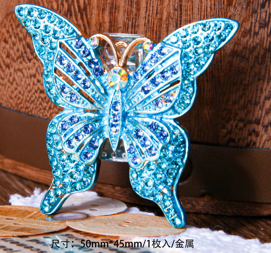 Retro Metal Butterfly Clip – Custom Journal Stationery Clip, 4 Options - ViktaShop