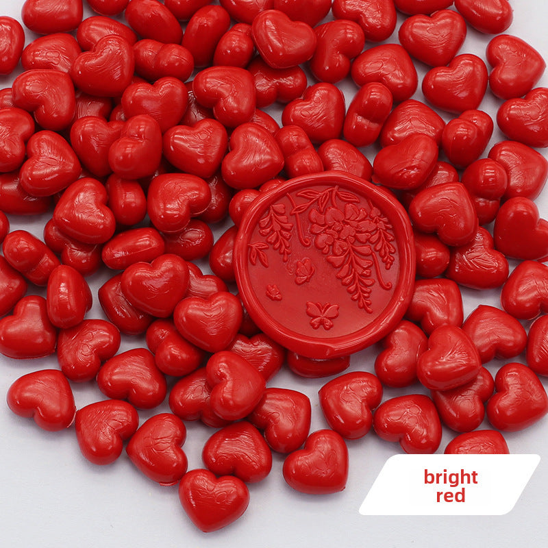 Colorful Heart-Shaped Fire Paint Wax Grain - ViktaShop