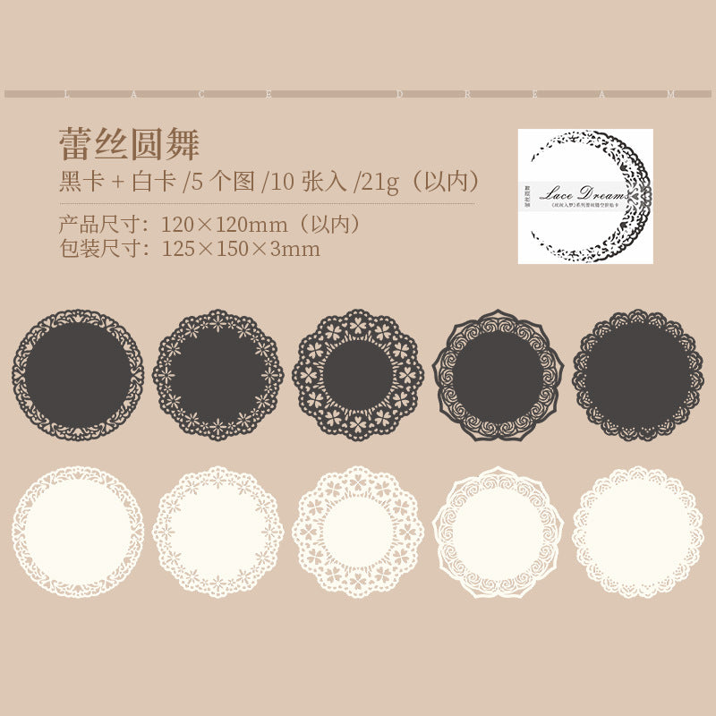 Collage Cards - Sisi Dream Series, 10 Pcs - ViktaShop