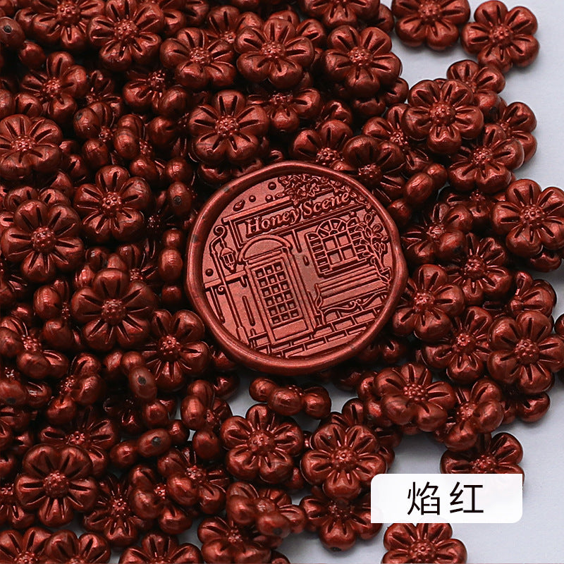 Flower-Shaped Fire Paint Wax Grain Seal - ViktaShop