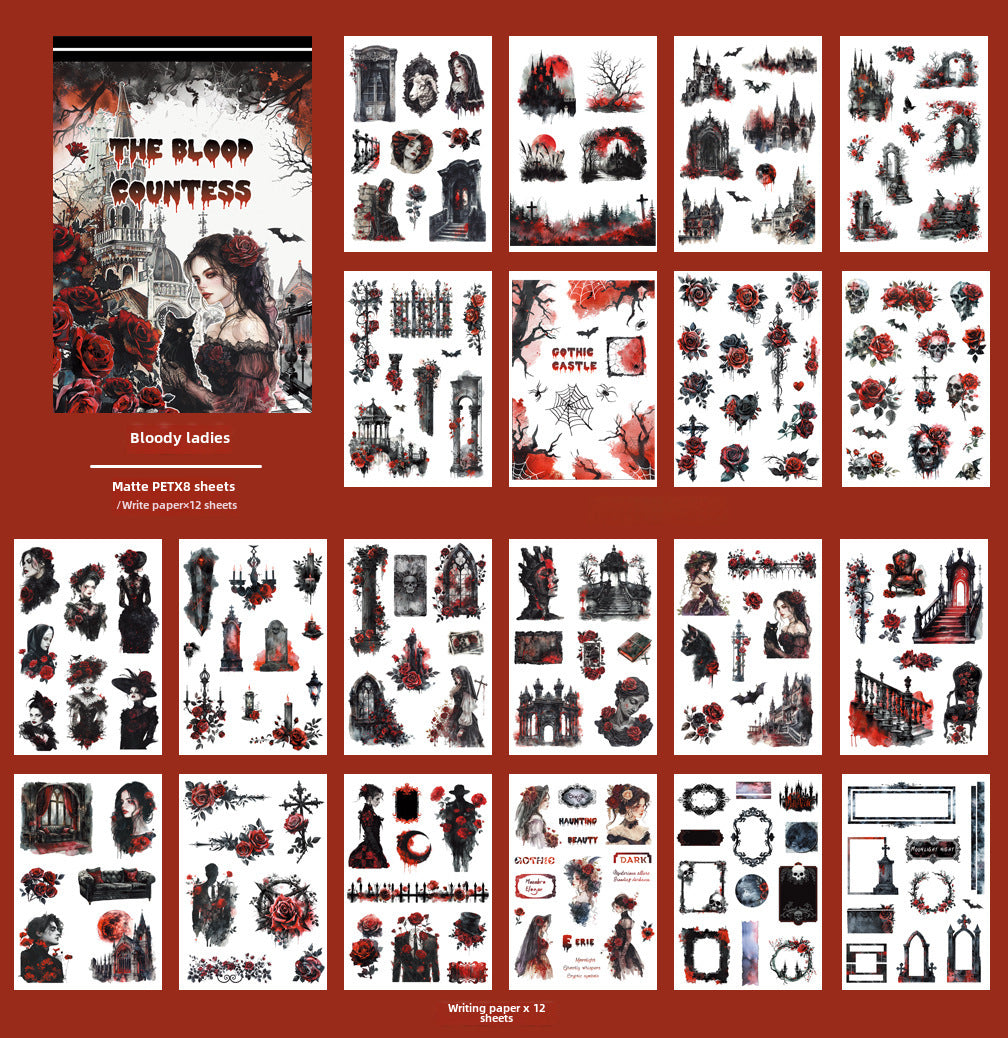 Cross-Border Figure Decoration Sticker Book – Waterproof PET Stickers - ViktaShop