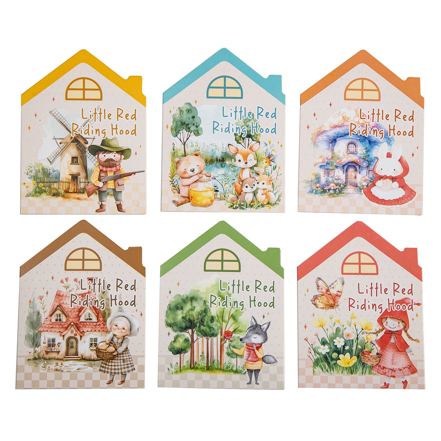 Little Red Riding Hood Series PET Stickers, 6 Options - ViktaShop