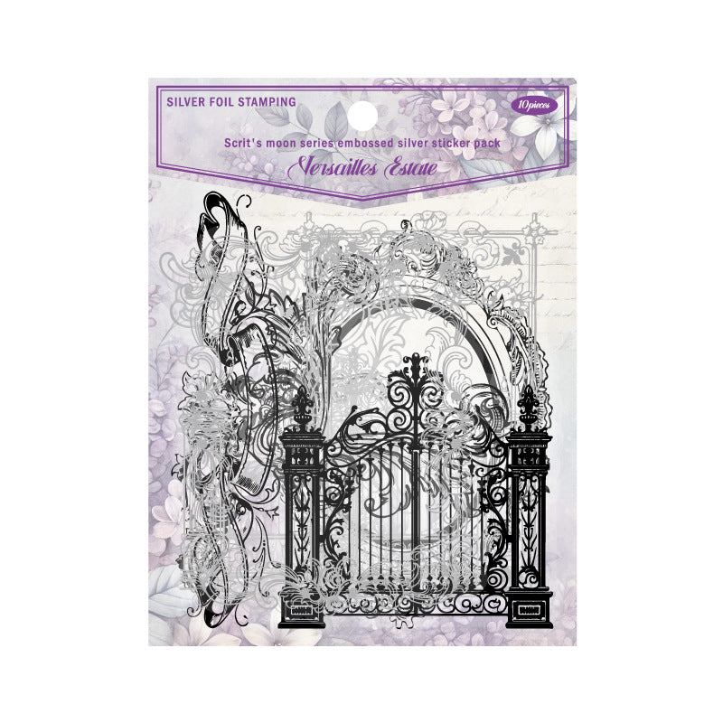 Moon PET Sticker Pack, Silver Foil, 6 Options - ViktaShop