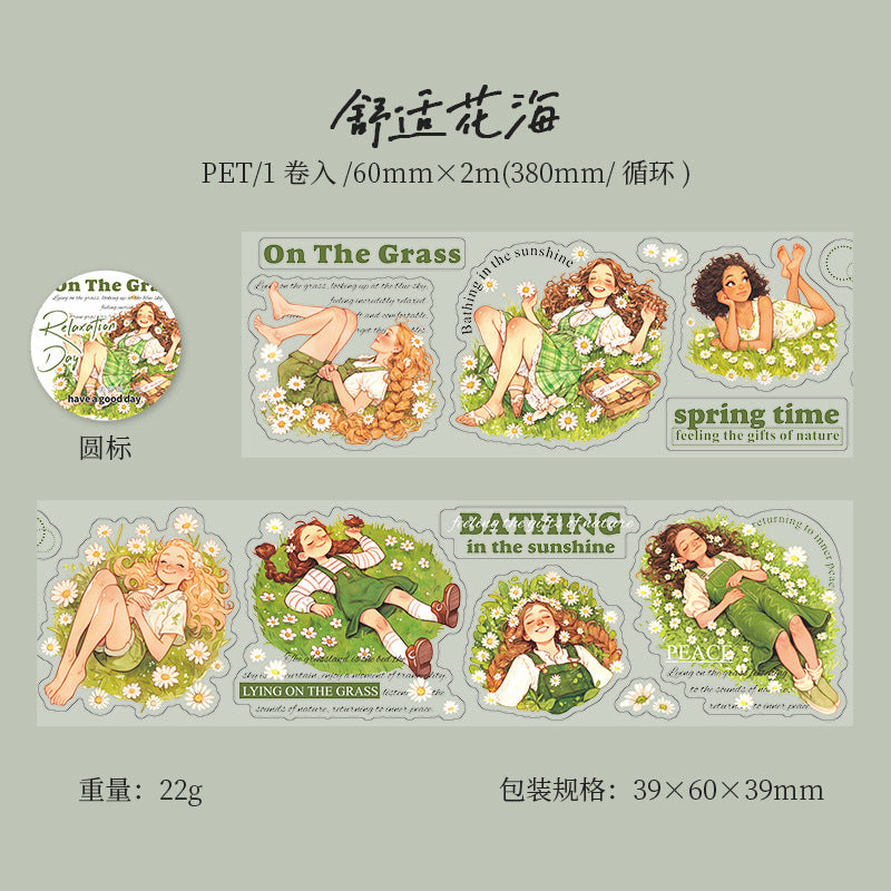 PET Tape – Loosen Day Series, 6 Pcs - ViktaShop