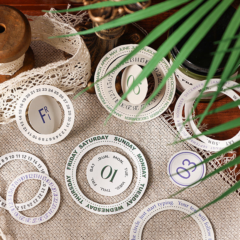 Moran’s Border English Tape Set - DIY Journal Sticker Box, 2 Options - ViktaShop