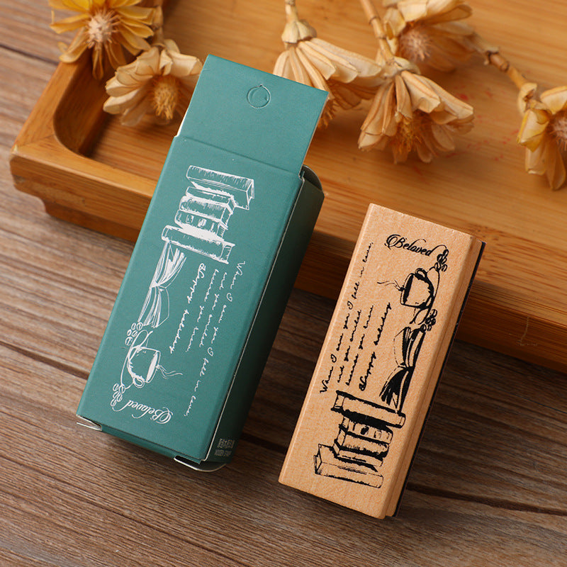 Wooden Stamp – Botanical & Girl Designs, 6 Options - ViktaShop