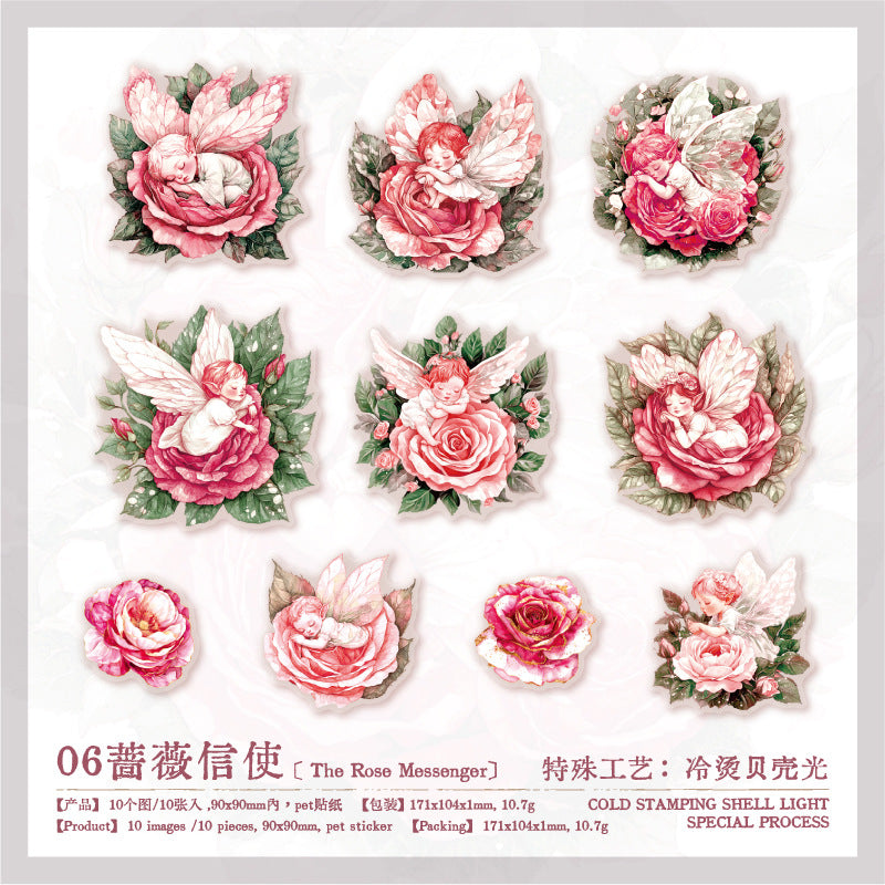 Elf Kingdom Series PET Stickers - 10 Pcs - ViktaShop