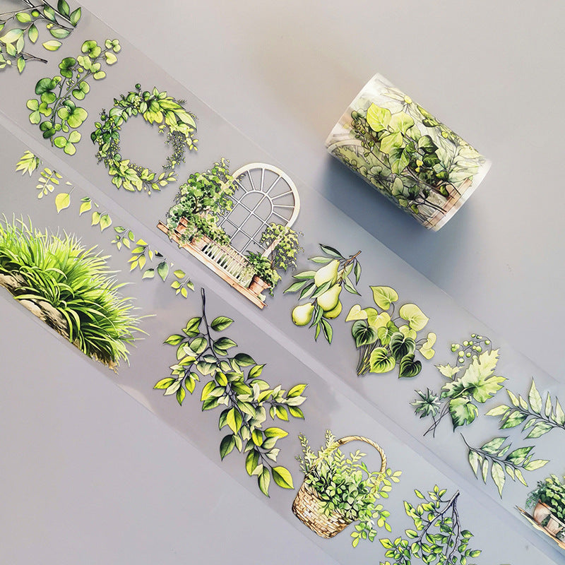 PET Stickers – Strawberry & Rose Cream Floral, 2m - ViktaShop