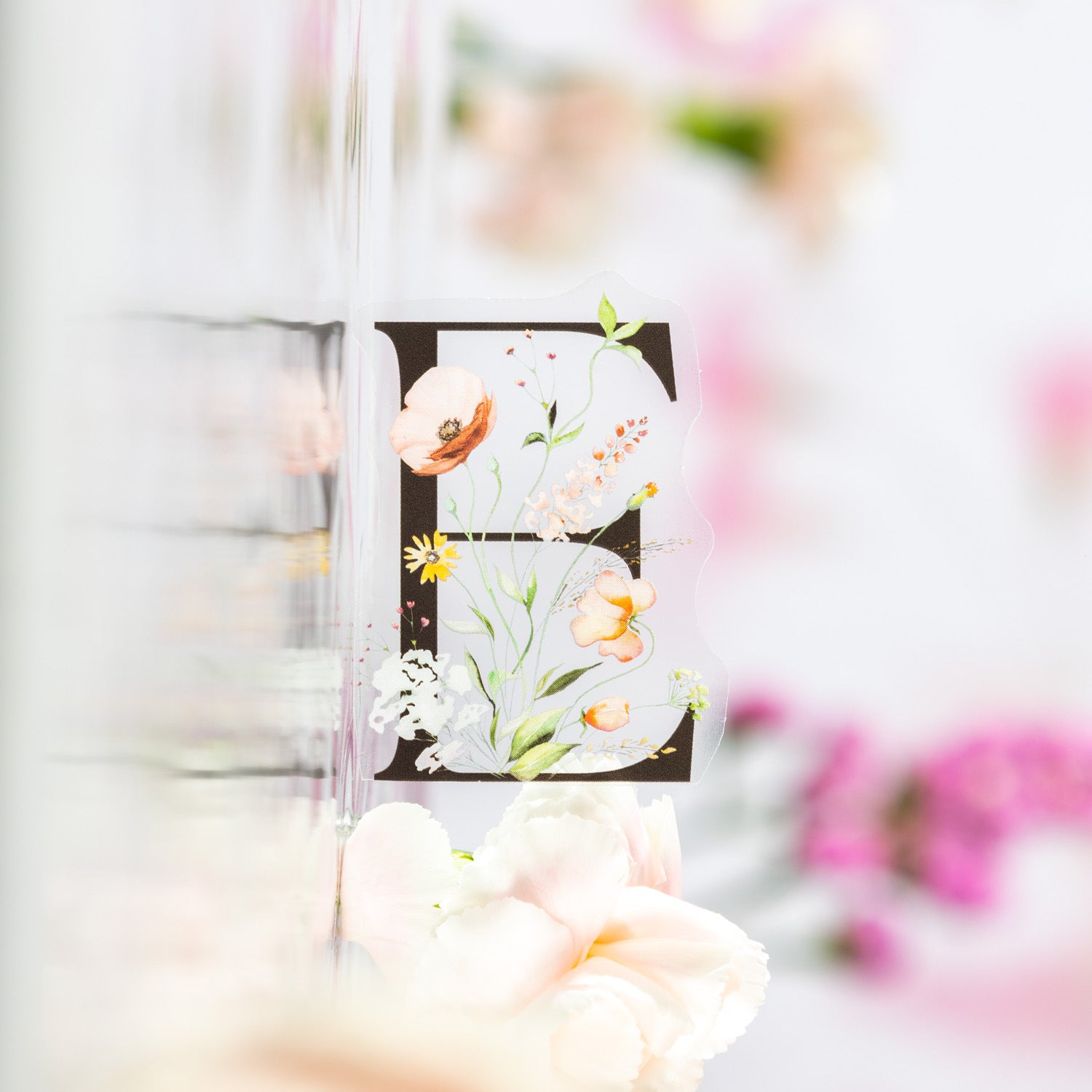 PET Sticker Set - Flower Flowing Light Series, 36 Sheets - ViktaShop