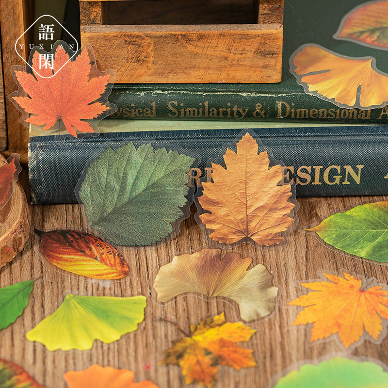 PET Leaf Sticker Pack - 40 Pcs - ViktaShop