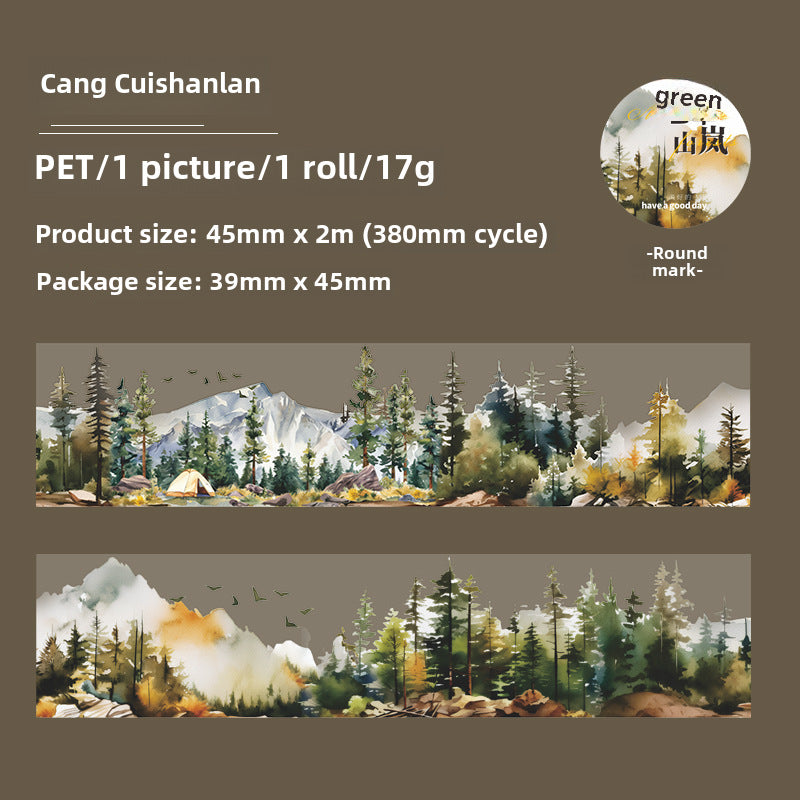 Mountain PET Tape for Scrapbooking - ViktaShop