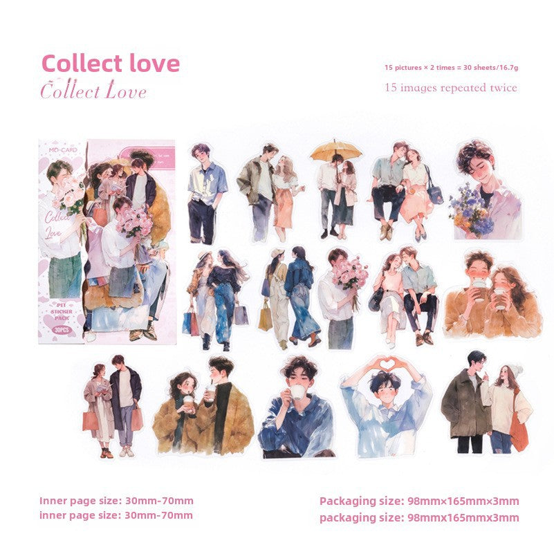 Happy Girl Series PET Stickers - ViktaShop